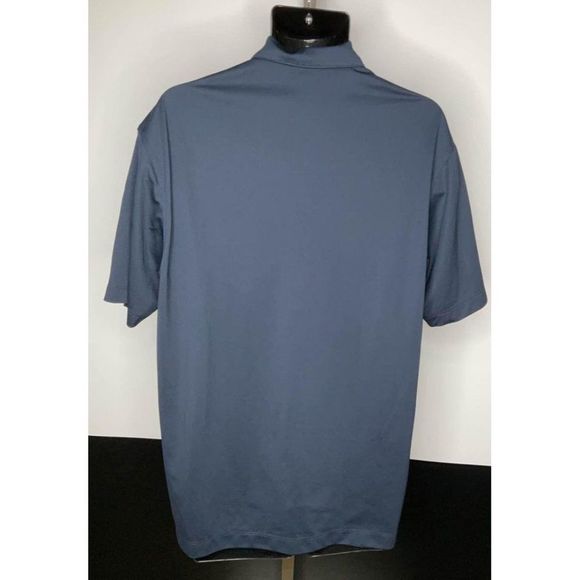 LARGE Nike Golf Polo Shirt dark blue Mens DriFit - Picture 5 of 6